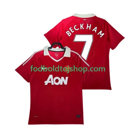 Manchester United BECKHAM 7 2010 2011 Retro Hjemme trøje S/S